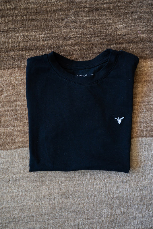 T-Shirt Preto Infantil Menino Alg. Egípcio Nico & Pippa