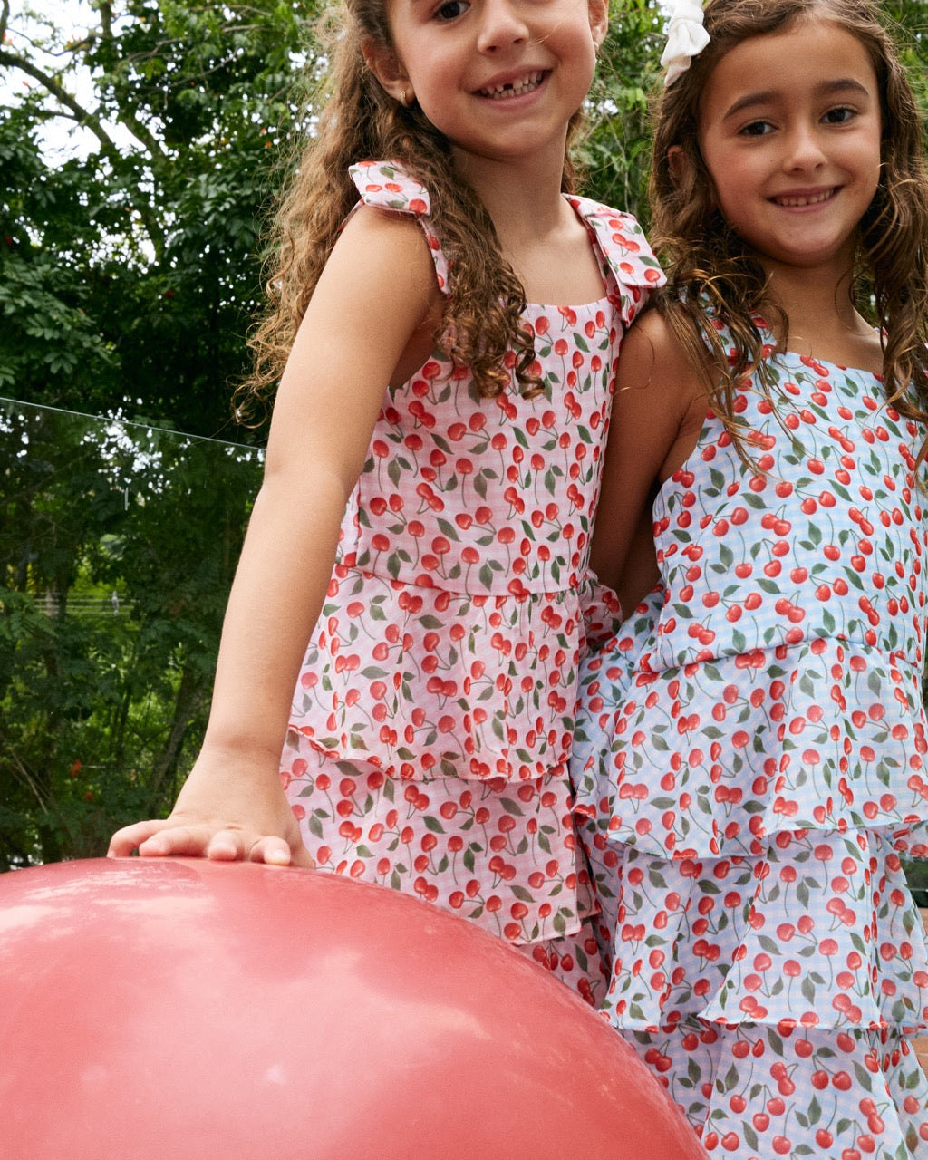 Vestido Mousseline Cerejinha Azul