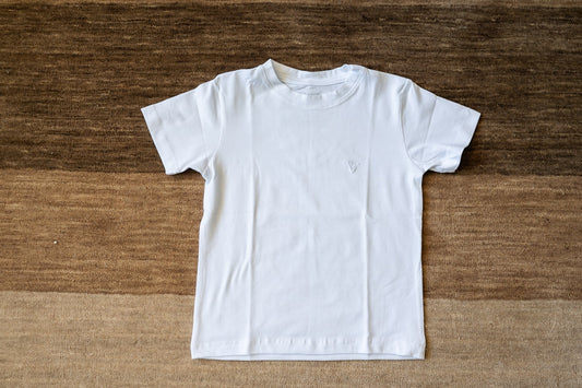 T-Shirt Branca Infantil menino Alg. Egípcio Nico & Pippa